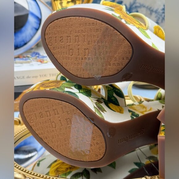 🆕 GIANNI BINI 🧿 NWOB Brook Floral Print Block Heel Platform Sandals, Sz US 6 - Picture 12 of 13